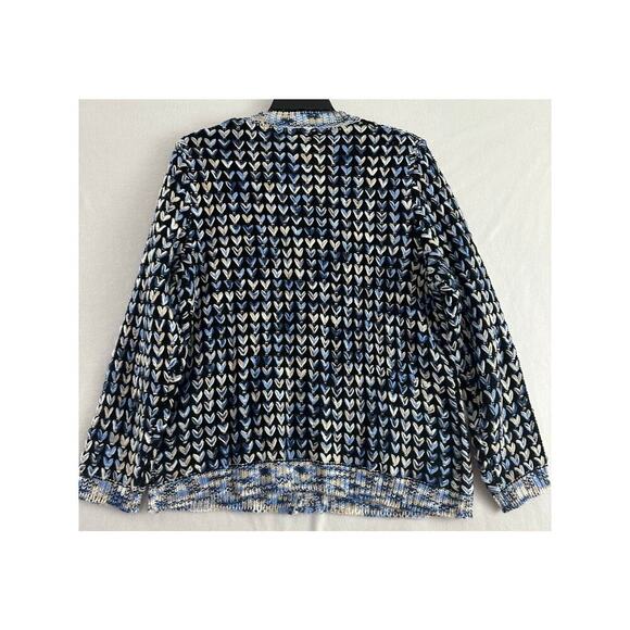 C&K Designs Chunky Knit Pocket Cardigan Sweater XL Academia - Picture 2 of 10